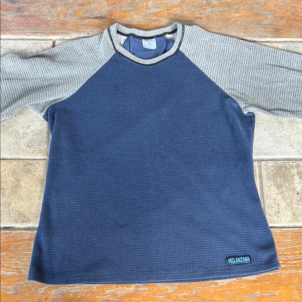 Melanzana Blue and Gray Crewneck Women’s Medium